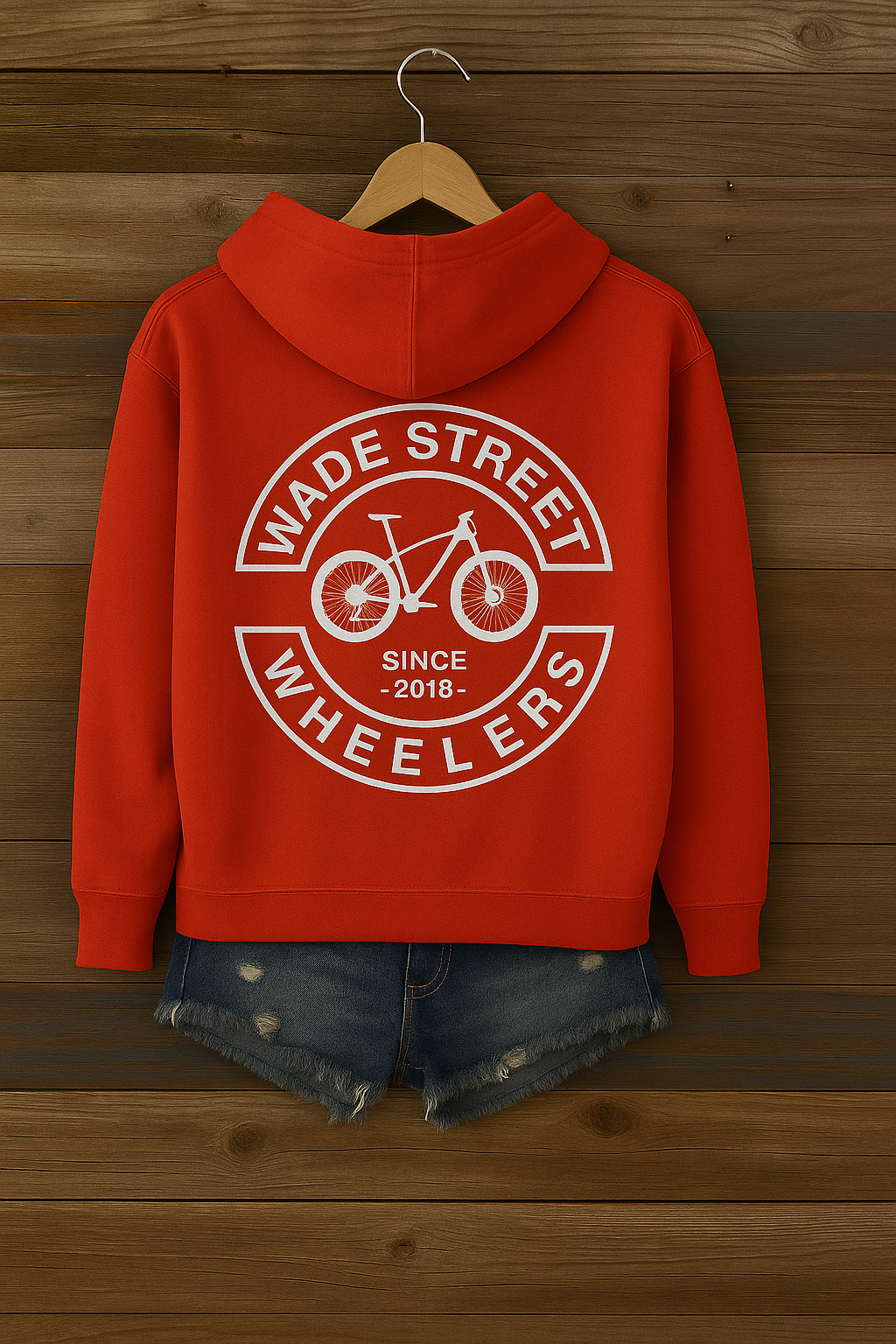 FIRE Red & White Hoodie