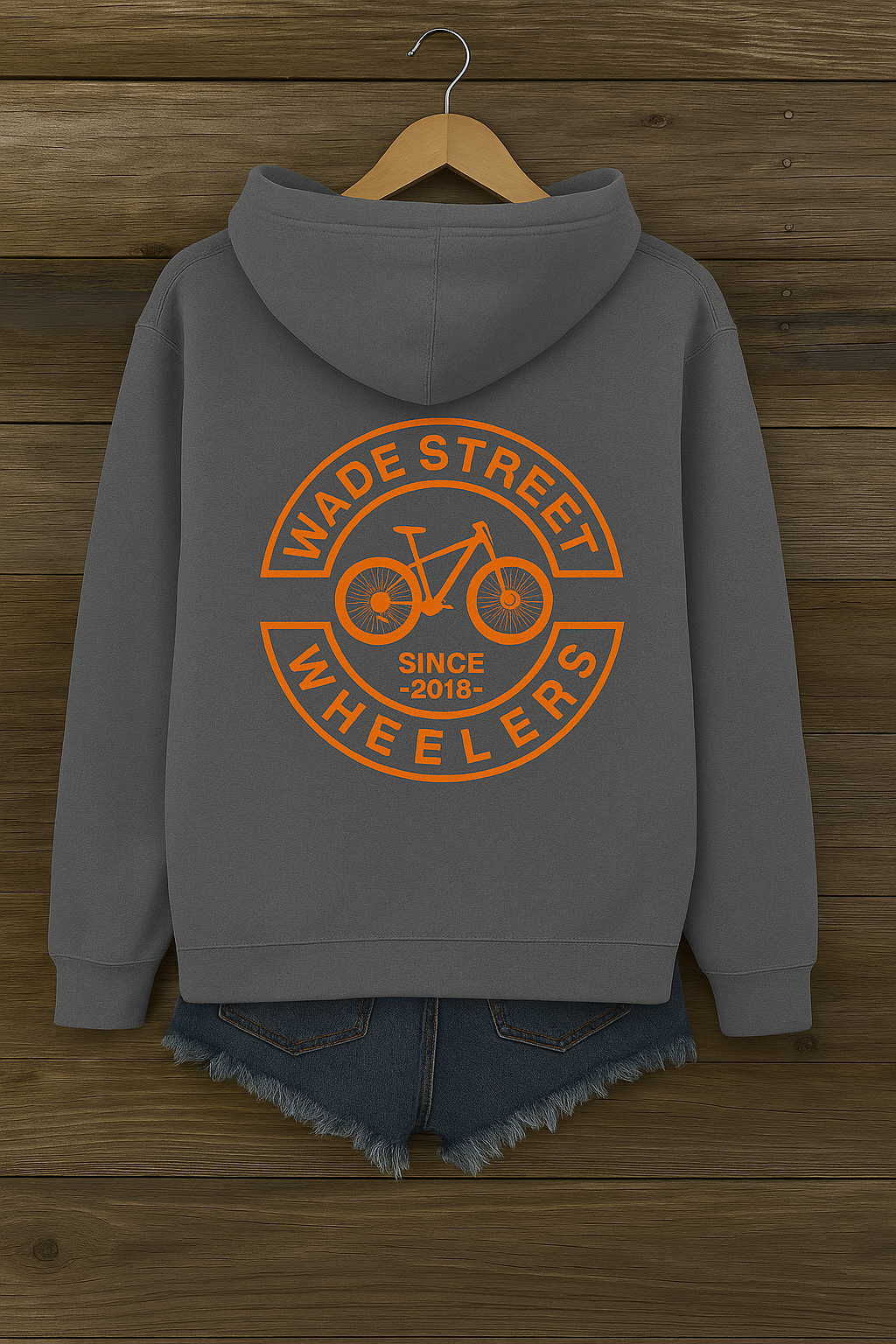 Steel Grey & Orange Hoodie