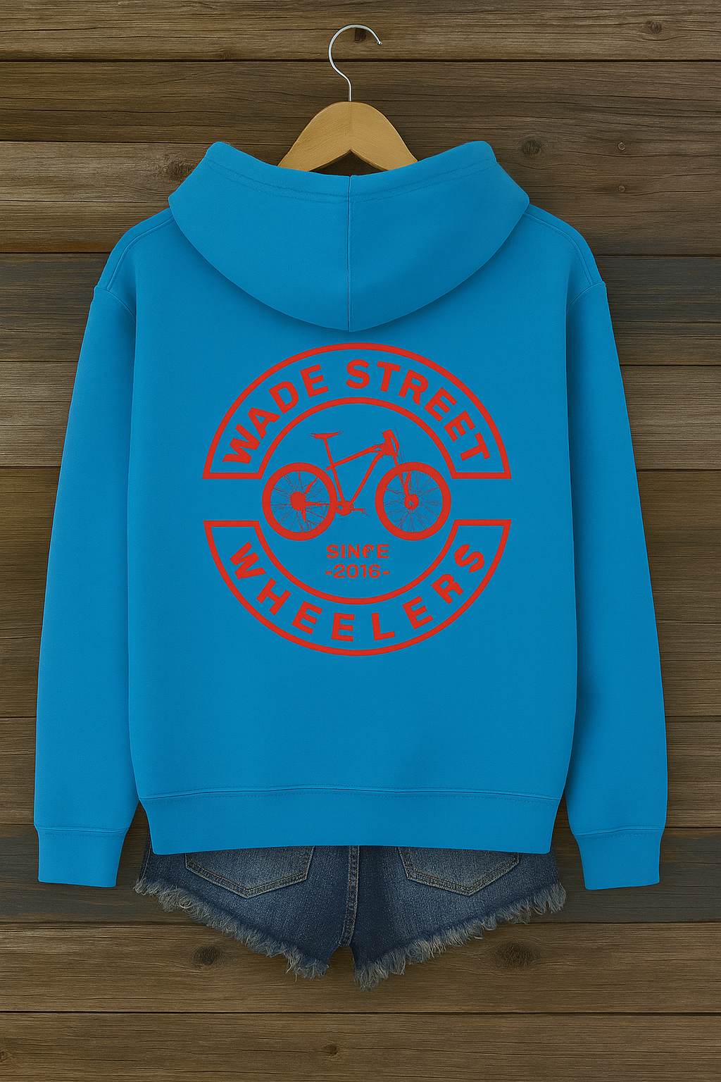 WSW Hawaiian Blue Red Flash Hoodie