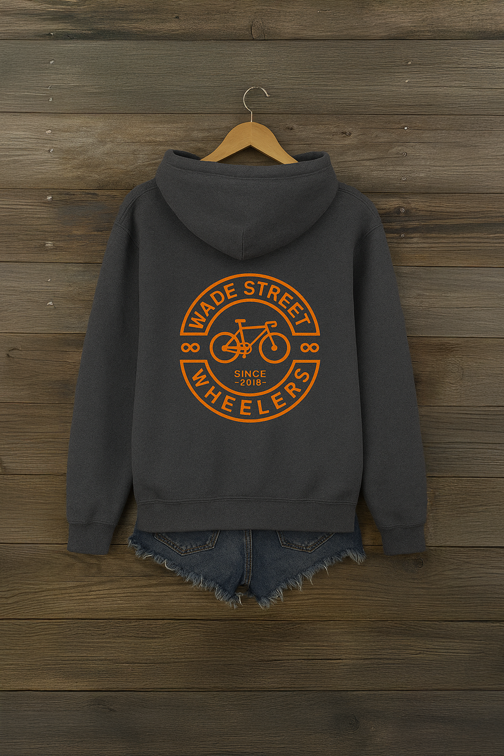 Steel Grey & Orange Hoodie