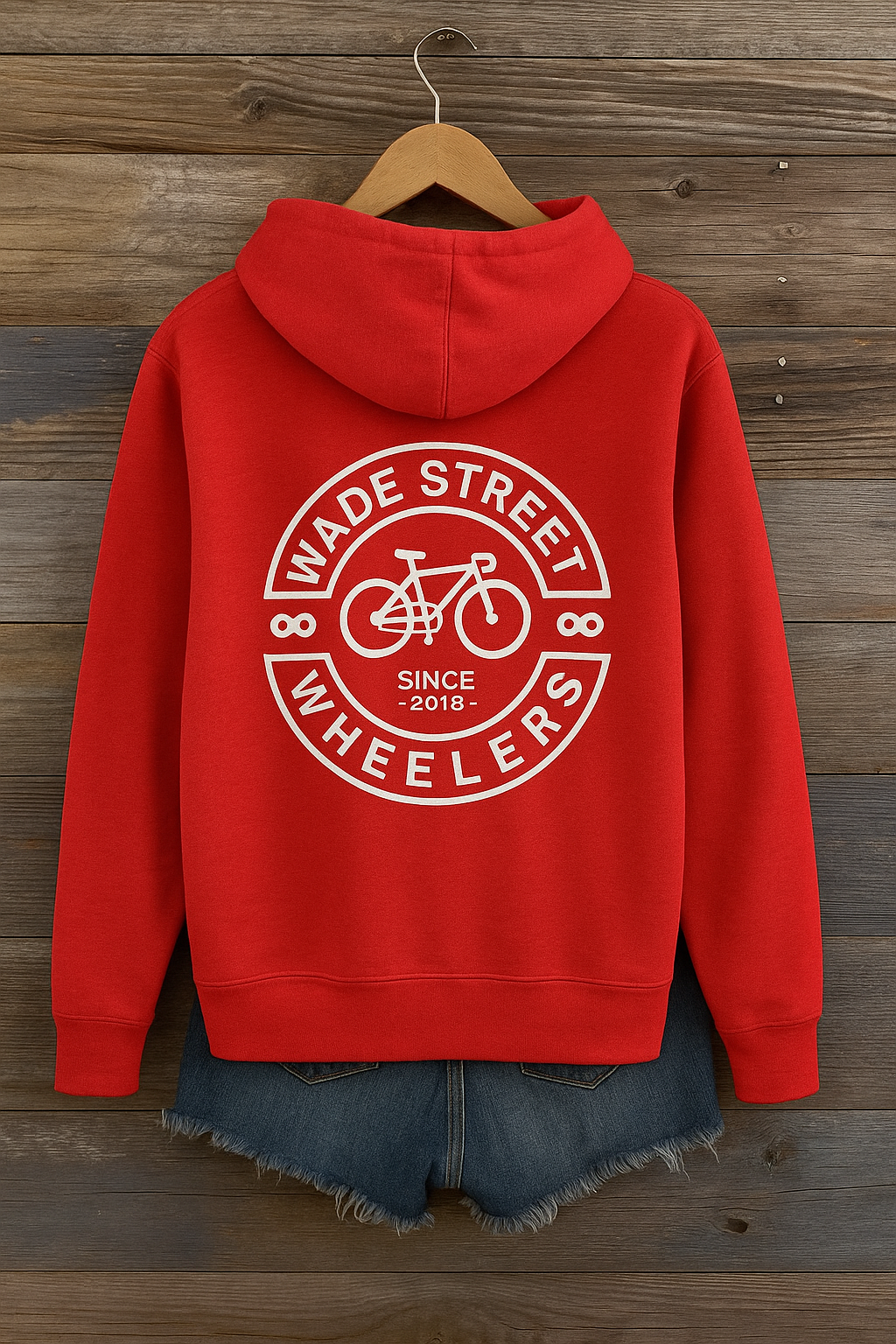 FIRE Red & White Hoodie