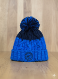 Azure Blue and Oxford Navy Bobble