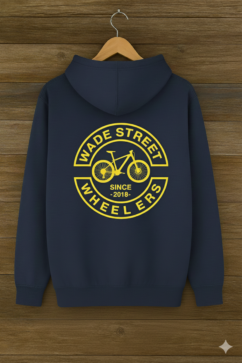 French Navy and Yellow Hoodie