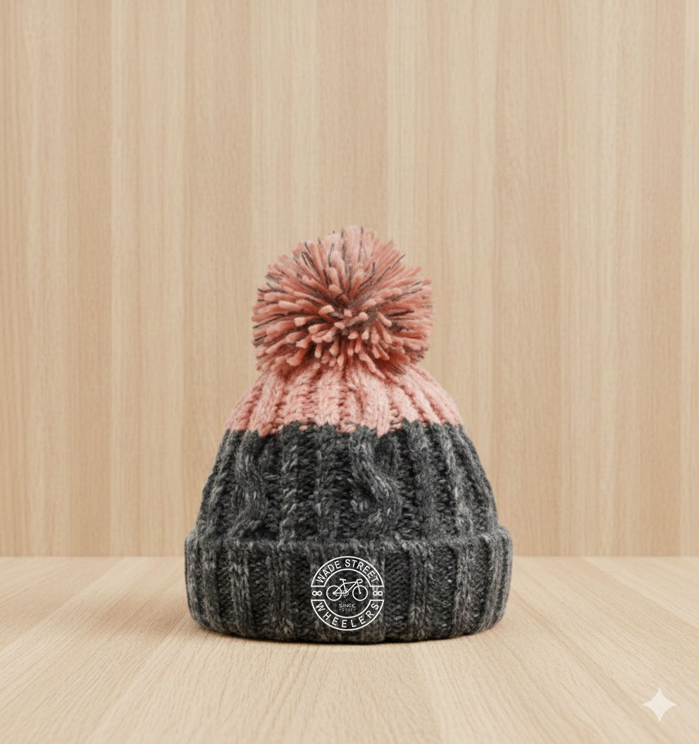 Graphite Grey and Blush Bobble
